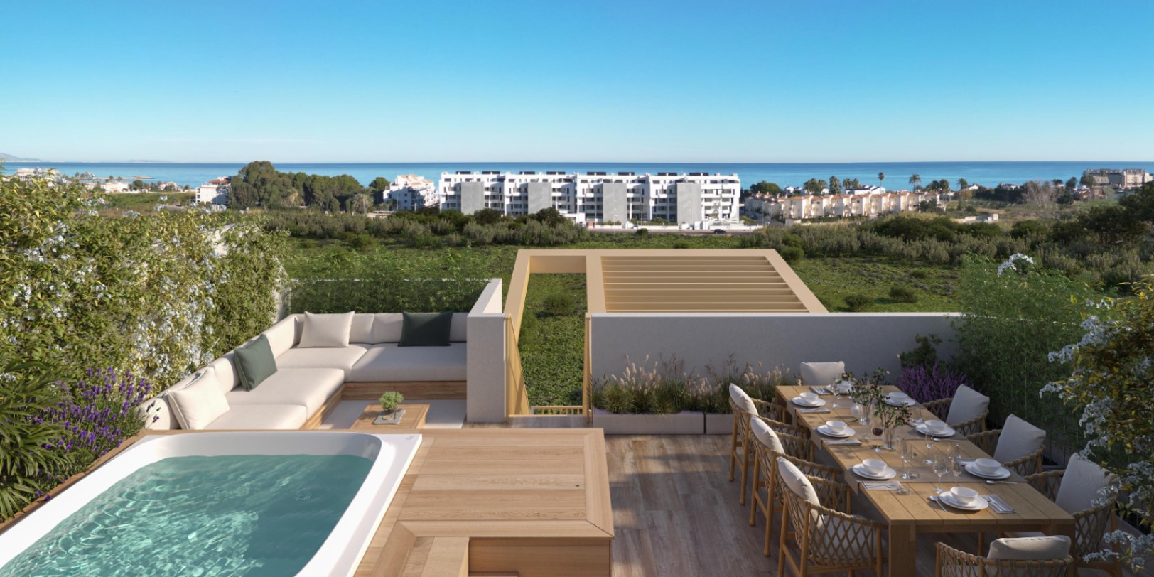 Appartement de 3 chambres avec vue sur la mer et la montagne à Talasa Caelus, El Verger